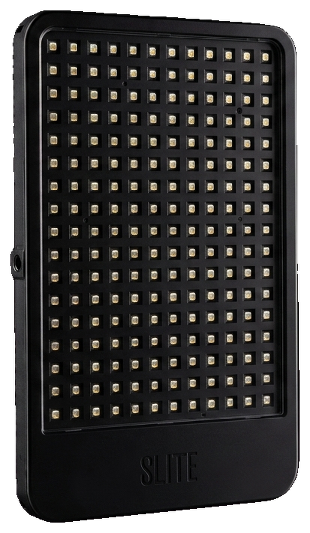 SLITE.pop, its LED grid lit